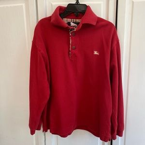 Long sleeve Burberry polo shirt